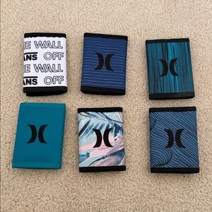 Hurley Multicolor Wallet Collection set of 6